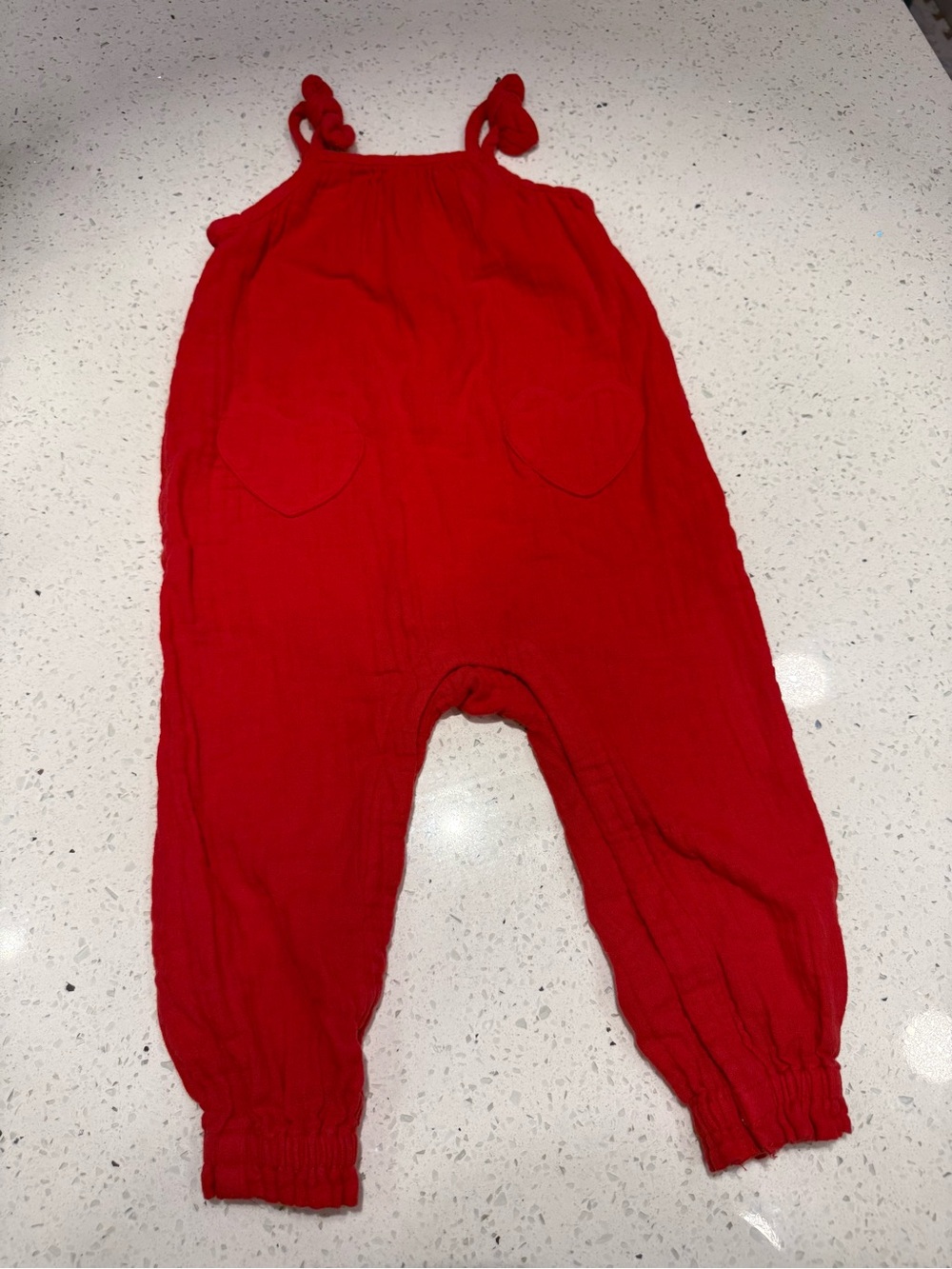 Old navy toddler red romper